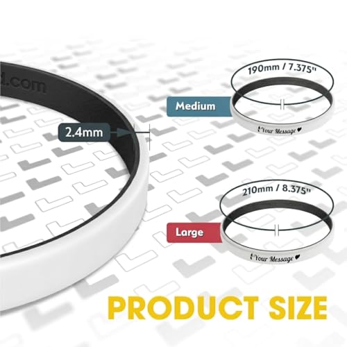 Pulsera fina de silicona personalizada Reminderband miniatura 2