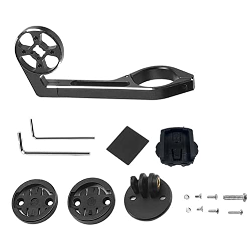 Lybunair Alumnium Alloy Out Front Cycle Computer Mount Holder Cycle Handlebar Extension Bracket Adapter for Sport Action Camera GPS