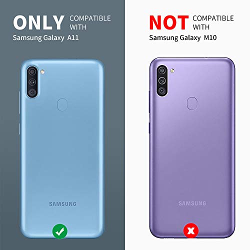 Duopal Samsung Galaxy A11 Case, Military Grade Protection Shockproof Case Built-In Kickstand Compatible With Samsung A11 Phone 6.4 Inch (Black) #TOP1