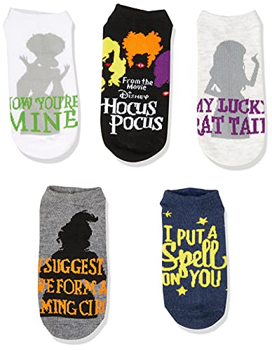 Disney Women's Hocus Pocus 5 Pack No Show Socks2