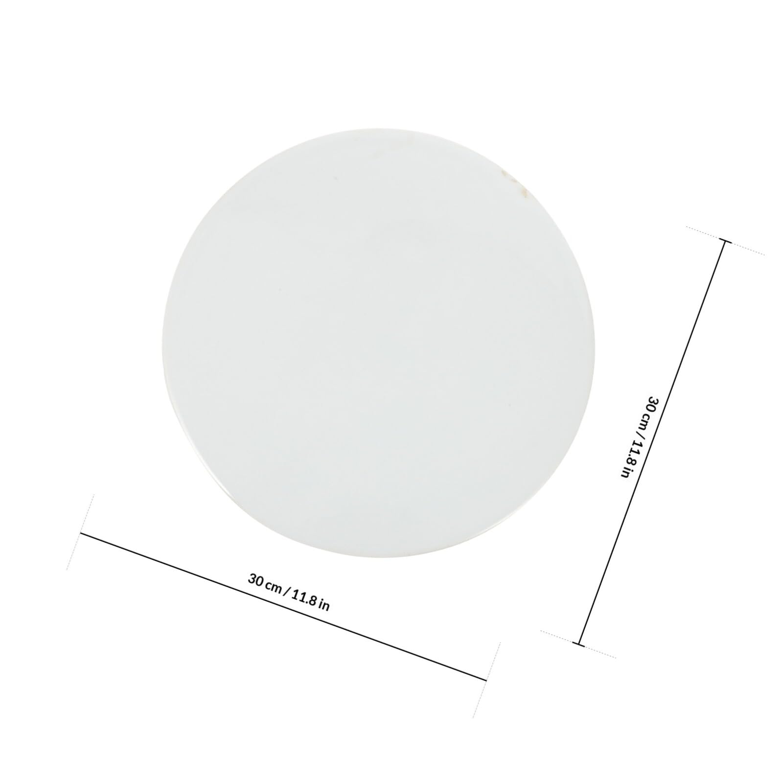 Piatto Senza Bave in Ceramica Bianco per Pittura Fai da Te Superficie Liscia per Corsi di Arte per Ragazzo Ragazza e Hobby Creativi