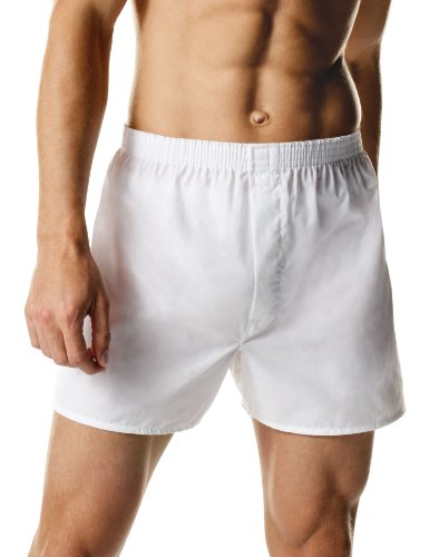 Hanes Tagless Men`s Full-Cut Boxer with Comfort Flex Waistband White