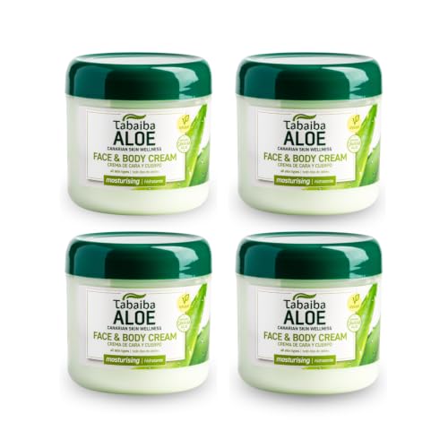 TABAIBA Aloe vera creme Gesichtscreme und Körper Aloe Vera x 4 Einheiten 1200 milliliter