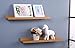 O&K FURNITURE Set of 2 Picture Ledge Wall Shelf Display Floating Shelves (Oak, 18.9