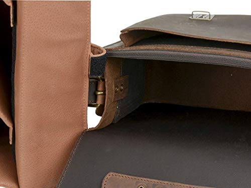 Ruitertassen Fototasche Leder groß Kameratasche Ranger braun Umhängetasche Classic aus starkem robustem Sattelleder – Bild 6