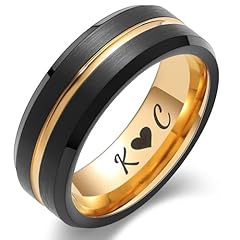 Customizable 8MM Gold Groove