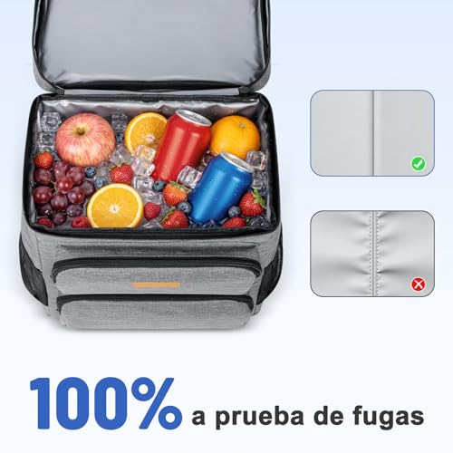 Neveras portátiles tipo mochila con aislamiento térmico de 33L para viajes y barbacoas 4