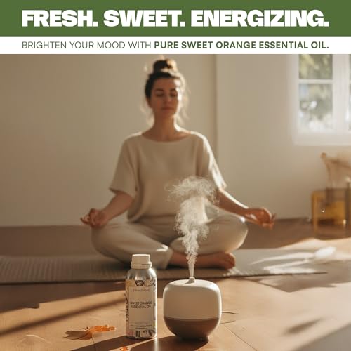 Image of VedaOils Sweet Orange Essential Oil | 100% Pure & Natural Cold Pressed Orange Oil for Skin, Hair & Aromatherapy | Orange Fragrance Oil for Diffuser, Candle Making, Soap & Air Freshener | 100ml