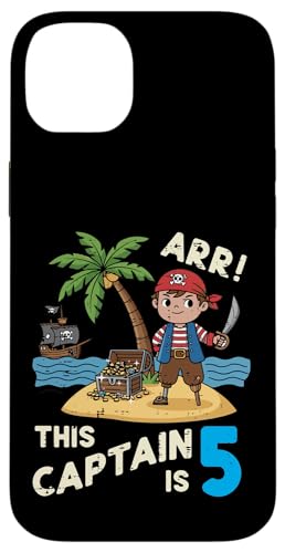 This Captain Is 5 Arr Pirate 5΂̒a j̎q LbY X}zP[X iPhone 14 Plus p