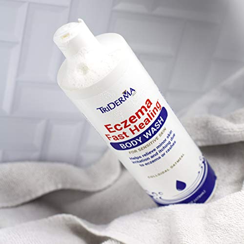 TriDerma Eczema Fast Healing Body Wash for Sensitive Skin 16 Ounces