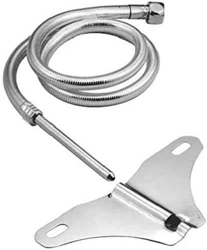 AMJ® Butterfly Stainless Steel Jet Spray/Toilet Jet or Bidget Spray Silver with Heavy PVC Hose (Set of 3)