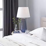 Deco 79 Table Lamp, 15' L x 15' W x 28' H, Blue