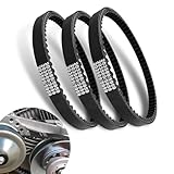 Sephile 3 PCS Drive Belt, Go Kart Rubber Flame Retardant Anti-Slip Torque Converter, 203589/5959 Precisely Matches Beach Car Drive Belt, Compatible with Go Kart Belt 30 Series (Black)