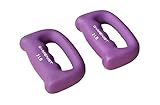 GYMENIST Set of 2 Hand Shaped Neoprene Exercise Workout Jogging Walking Cardio Dumbbells Pair