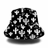 Pehede Western Cactus Reversible Womens Bucket Hat Cute Sun Hats Unisex Beach Travel Packable Cap fo