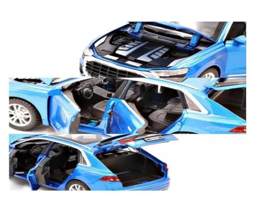 Image of LONGMIRE Metal Pull Back Diecast Car Pull Back Model with Sound Light Boys Gifts Toys for Kids Pack of 1, Multicolor (1:32 AODI Q8)
