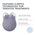 NuFACE MINI+ Microcurrent Facial Device Kit - FDA Cleared Face Sculpting & Skin Tightening Device to Contour, Lift & Tone + Microcurrent Gel Activator & Silk Creme - Violet Dusk - Image 4