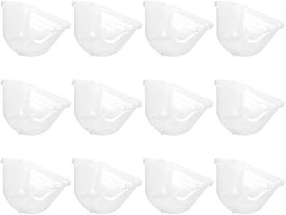 POPETPOP 12pcs Plastic Garden Cloche Dome for Seed Starting and Humidity