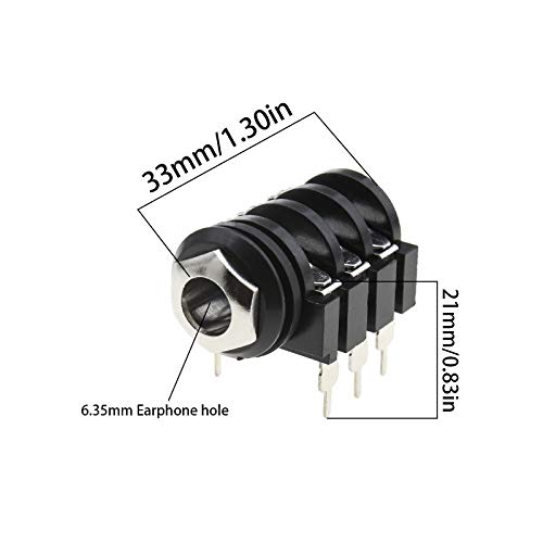 Conector Jack Mono Estéreo 6.35mm Panel 10 Pzs miniatura 3
