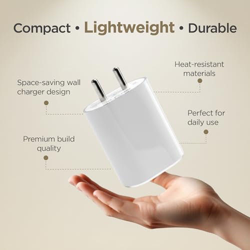 Image of Artifax 45W GaN USB-C Super Fast Charger for Nothing Phone (3) /(2) /(2a) /(1) | PD 3.0 Type-C Single Port Wall Adapter | BIS Certified | 1 Year Warranty | White