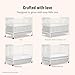 Dream On Me Carson Classic 3-in-1 Convertible Full-Size Baby Crib in White, GreenGuard Gold & JPMA, 4 Mattress Heights, Converts to Day & Toddler Bed, Locking Wheels, Classic Nursery Design
