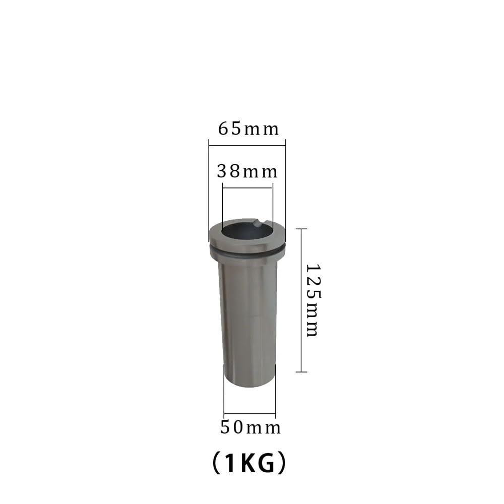 Refinación de metales Molde for lingotes de metal fundido 1 kg, 2 y 3, crisol análisis laboratorio, grafito alta pureza, unidad(1)