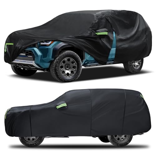 Image of Car Cover Custom Fit for Toyota 4Runner 1995-2025,6 Layers Truck Cover Waterproof All Weather for Automobiles,Outdoor Full Exterior Cover,Rain, Sun, Wind Protection,Black