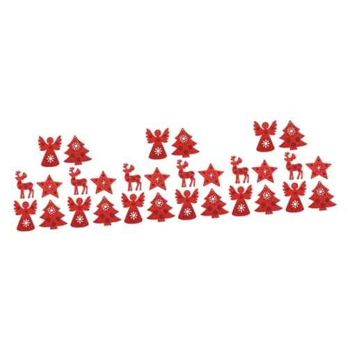 Ornements de maison FCXDMY en bois incassable pour sécuriser la décoration du sapin