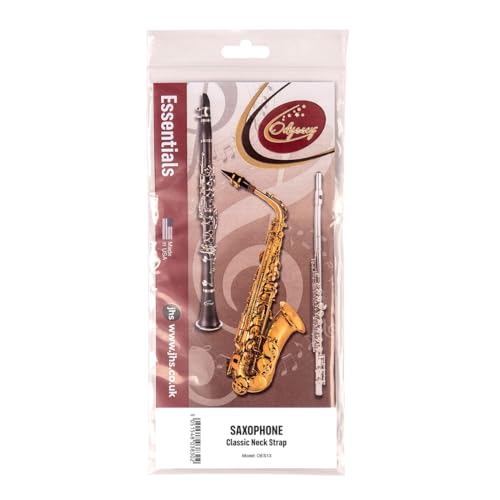ODYSSEY ESSENTIALS CLASSIC SAXOPHONE NECK STRAP, Black - Image 2