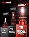 Torchbeam 9005 9006 LED Fog Light Bulbs, Super Bright 9005/HB3 9006/HB4 Light, 6500K 130W 120000LM 900% Brighter HB3 Light Bulbs For UTV ATV Offroad Vehicles
