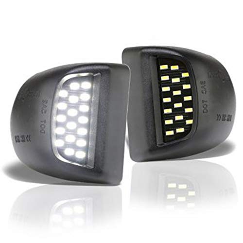 Yankok LED License Plate Lights Compatible with [Chevy Chevrolet Silverado Suburban Tahoe Avalanche Traverse] [GMC Sierra Yukon & Yukon XL] [Cadillac Escalade & EXT] Full LED Lamp Replacement