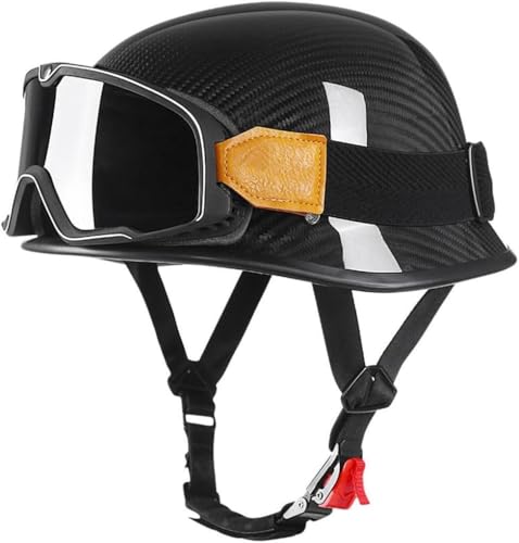 Casque de moto demi-casque rétro pour balades en cyclomoteur vintage