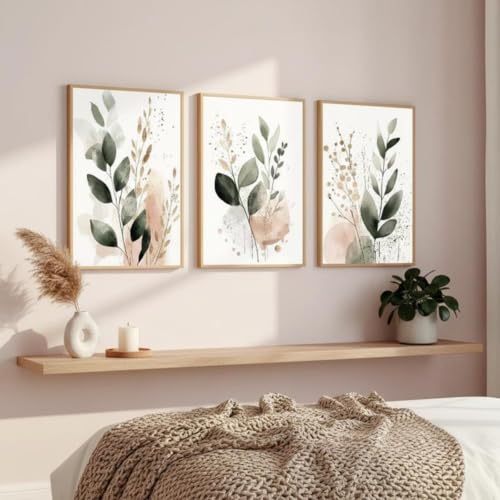 Affiches sur toile de plantes bohèmes SYBRYTF 40x60cm