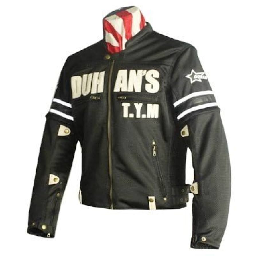 DUHAN ライダース バイクジャケット メッシュ 超美品 セール！DUHAN フルメッシュ 袖脱着可 真夏バイクジャケット