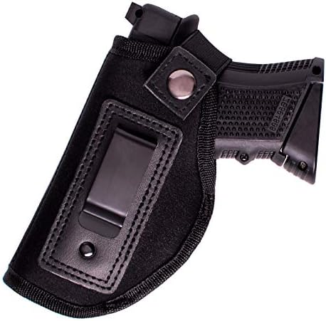 POYOLEE Gun Holster for Women/Men Concealed Carry Holster for Pistols Universal IWB Holster Fits Glock 19 26 43 Springfield XD XDS Sig Sauer P238 P320 P365 Ruger LC9 & All Similar Handguns (Black)