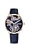 Tommy Hilfiger Women's Gold Quartz Watch with Leather Calfskin Strap, Blue, 16 (Model: 1781918)
