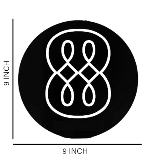 Image of Vastu Acrylic Infinity Board | Size- 9 inch | Metaphysical Message Board for Witchcraft | Power of Infinity for Vastu Remedy