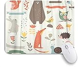 bärenwald domazhyr MATERIAL: Gummi + Stoff. Dickes, bequemes, festes Mauspad aus hochwertigen Materialien. Es hat eine wasserdichte Beschichtung, um Schäden durch Getränke zu vermeiden, und kann einfach in der Hand gewaschen werden.