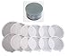 12 Piece Assorted Size 2 Large 2 Medium 8 small Plastic Can Covers Lids For Canned Goods or Pet Dog Cat Food (Save Food Fresh, Tight Seal- 2PK)