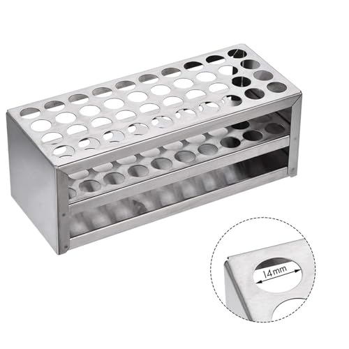 Évitez les chutes de flacons avec ce rack de tube à essai en aluminium - 7