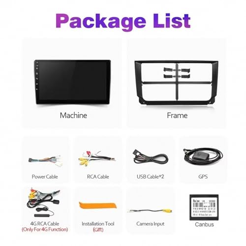 Pantalla de Coche para Corolla 2006-2013 con Android Auto Inalámbrico y 32G 6