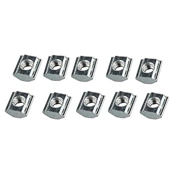 ELECTROPRIME 10Pcs T-Slot Aluminum Extrusion 20 Series M5 Hardware Slide in T-Nut U5X6