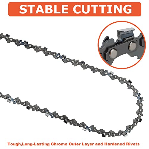 Hipa S45 12 Inch Chainsaw Chain For Echo Cs-271T Makita Uc4051A Xcu03 Xcu04 Sun Joe Swj698E Craftsman Homelite Mcculloch 12 Inch Saw For 12" Guide Bar, 45 Drive Links, Pitch: 3/8"Lp.050" Gauge 2Pack #TOP3