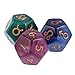 MonkeyJack 6 Pieces of Multi-Sided Acrylic Pearl Astrological Dice for Constellation Divination Accessory