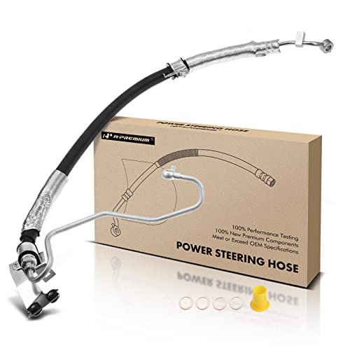 A-Premium Power Steering Pressure Hose Line Assembly Compatible with Nissan Murano 2009 2010 2011 2012 2013 2014, 3.5L, with Washer, Pump to Rack/Gear