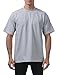 Pro Club Men's 3-Pack Heavyweight Cotton Short Sleeve Crew Neck T-Shirt, Heather Gray, Small