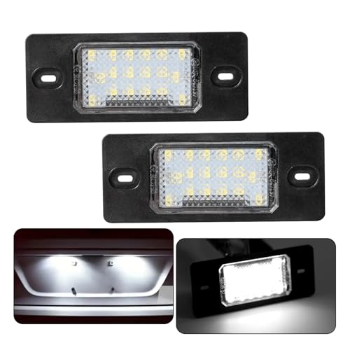 Luces LED para matrícula ideales para viajes nocturnos en VW Golf y Wagon 3