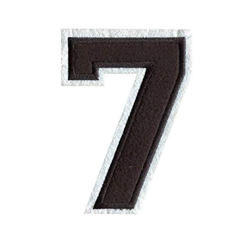 4 1/2" Height Embroidery Iron-On Letter Patch, Big Size Varsity Monogram for Jackets, Jeans, Hats, Shirts - Premium Custom A-Z Black Patch