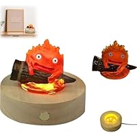 MIGEDY Lámpara de noche Calcifer, lámpara Calcifer, lámpara de