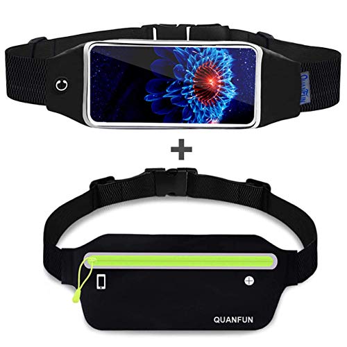 QUANFUN 5.5 Inches Running Belt with Window + 5.5